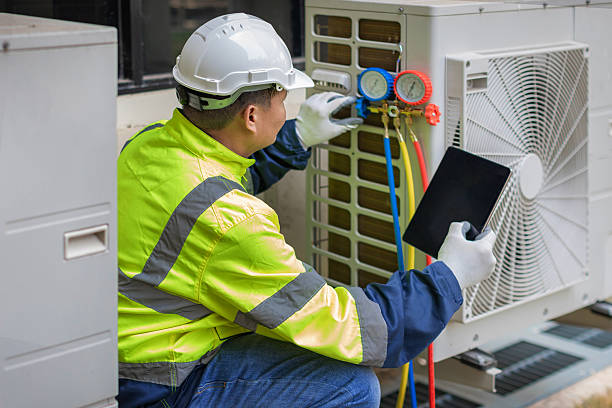 Professional Heat Pump Repair technician working in Asheboro, NC